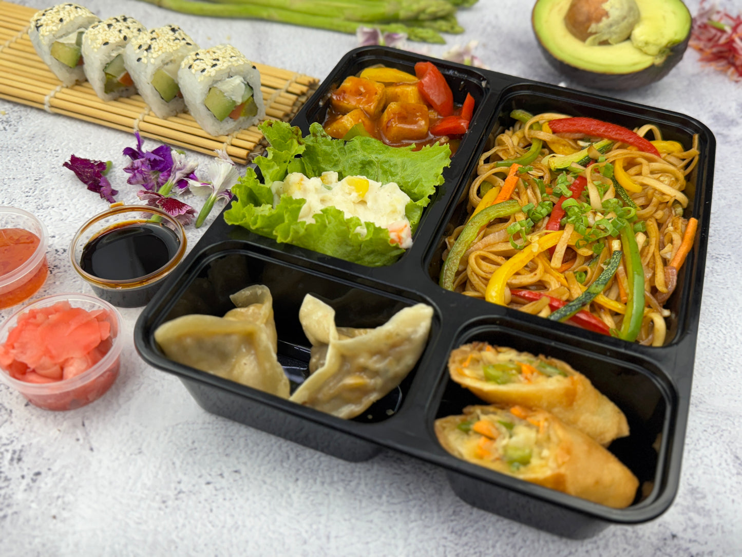 Chilli Garlic Tofu Bento