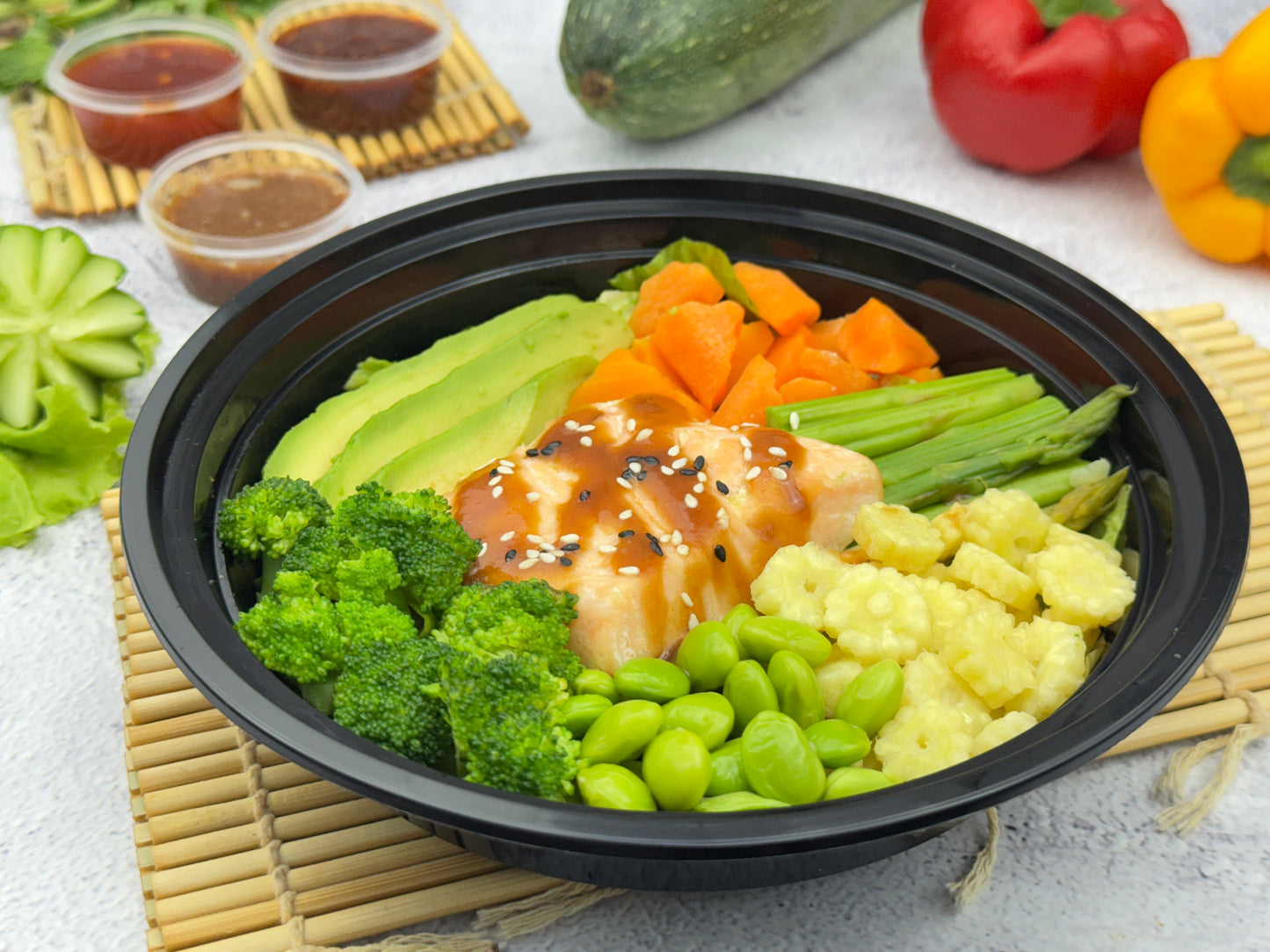 Omega Salmon Poke Bowl