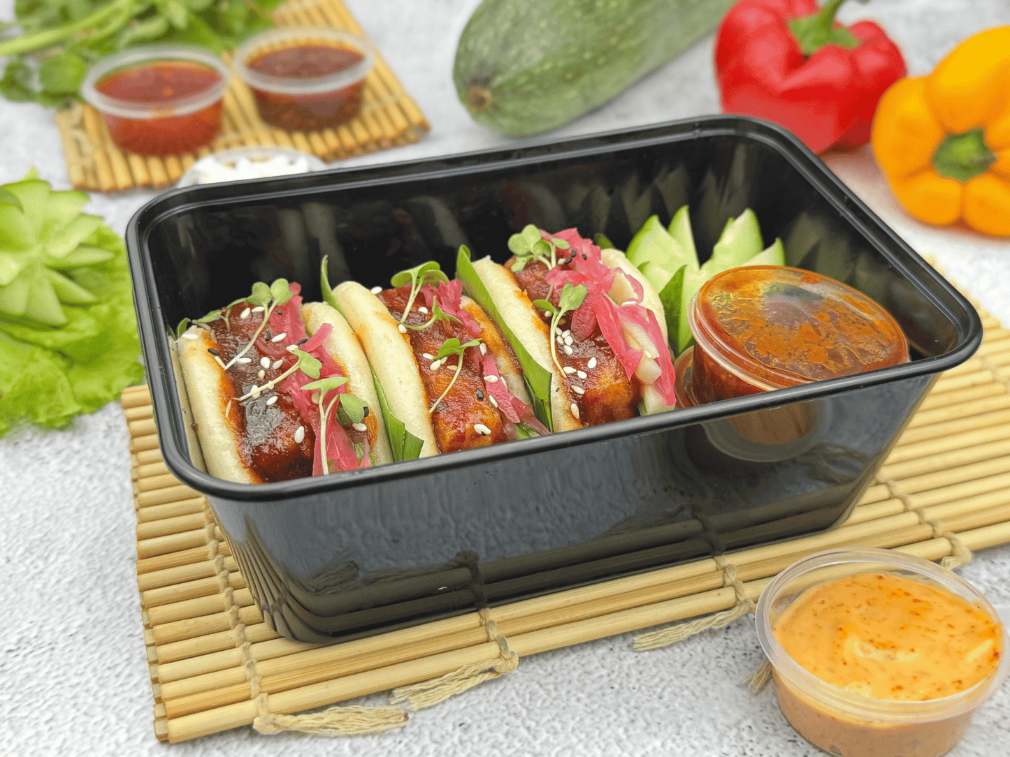 Asian Veg & Tofu Bao (3pcs)