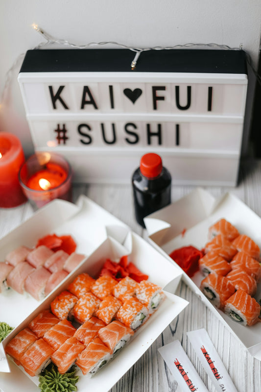 a box of sushi