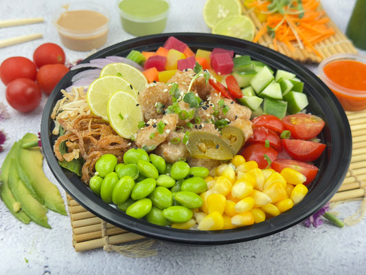 Chicken Katsu Poke Bowl