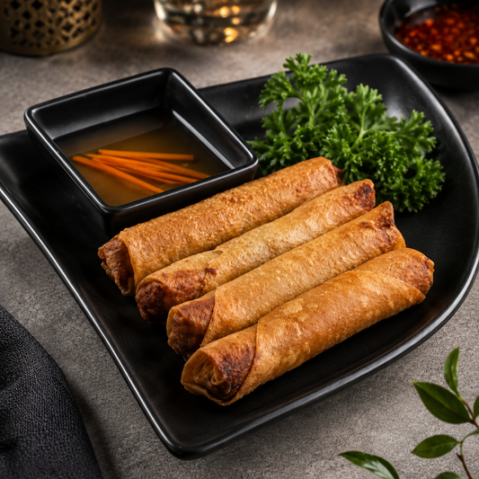 Veg Spring Rolls (4 Pcs)