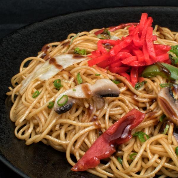 Japanese Pan Fried Noodles with Tofu & Vegetables