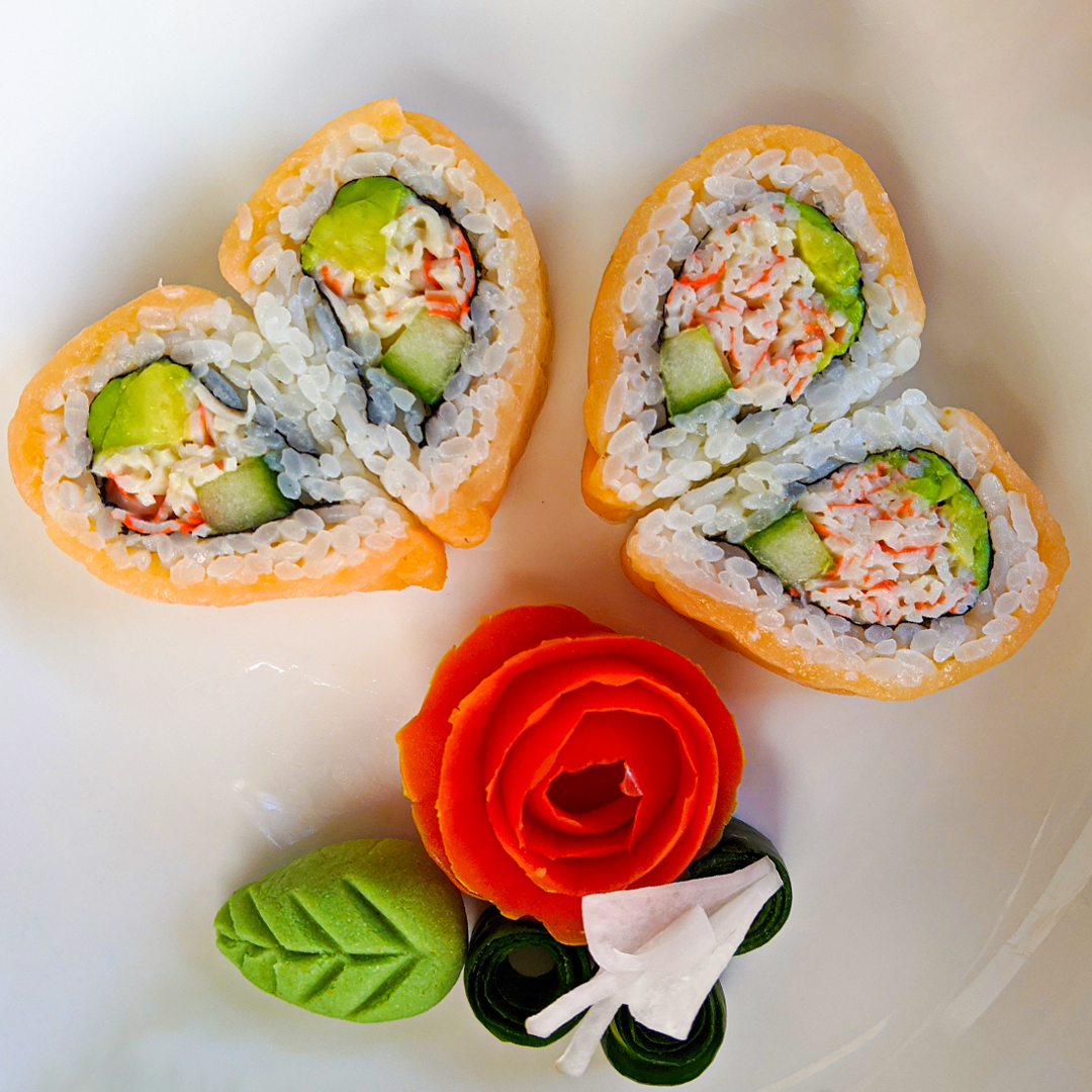 Valentine's Special- Crispy Asparagus Cupid Roll (8pcs)