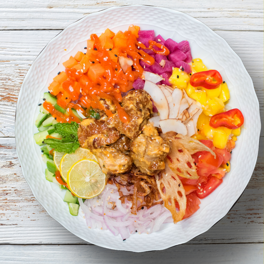 Chicken Katsu Poke Bowl